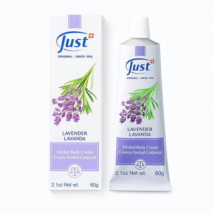 Swiss Just Crema de Lavanda 60g – Relajación Natural, Hidratación y Bienestar para la Piel