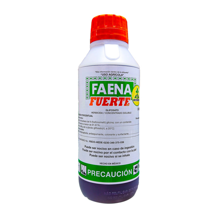 Herbicida glifosato Faena Fuerte 360, 1 Litro