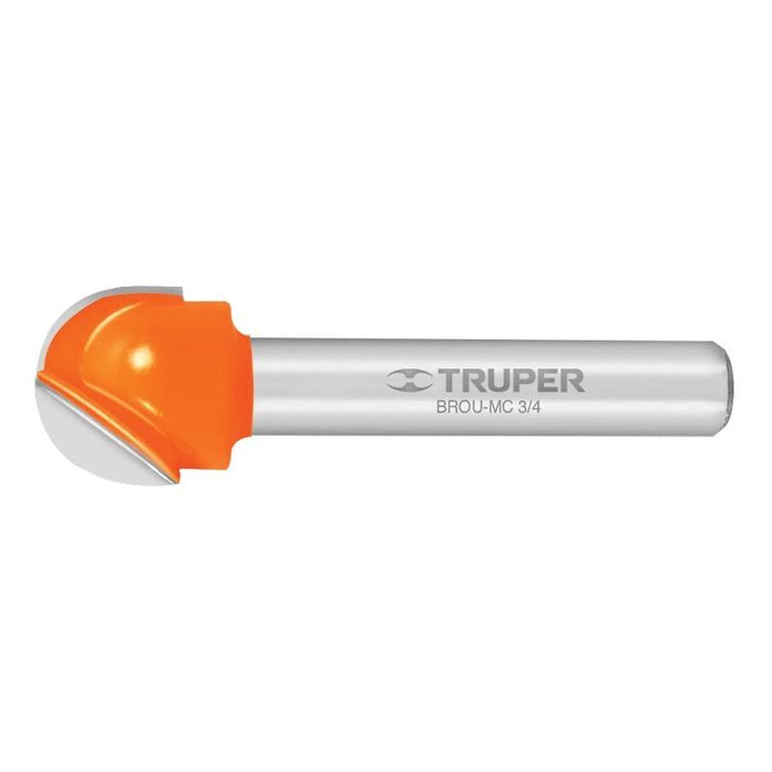Broca Para Router, Media Caña, 3/4 , BROU-MC3/4, Truper (11463)