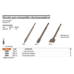 Cincel Punta Rotomartillo Electroneumatico.SDS-P, Truper (12095) - Avotools