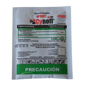 Insecticida polvo humectante Cipermetrina Cynoff FMC 10grs. - Avotools