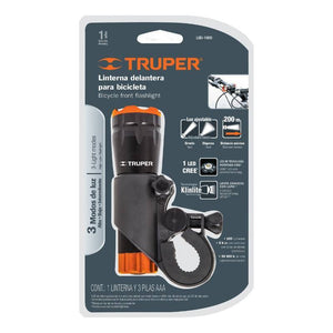 Linterna Delantera Para Bicicleta, 100 Lúmenes, Truper LIBI-100D (16796) - Avotools
