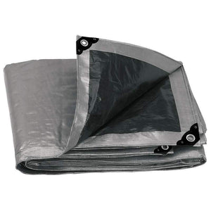 Lona Gris Reforzada, 3 X 3 Metros, Truper LT-33 (15362) - Avotools