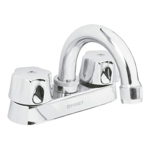 Mezcladora De Latón Para Lavabo, Cuello Curvo, Basic M-050 (49236) - Avotools