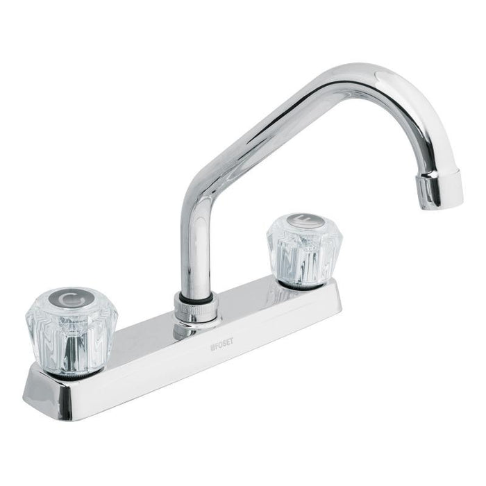Mezcladora Fregadero 8'' Corto, Acrilico, Basic, Foset F-317A (49286)
