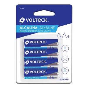 Pilas (baterias) Alcalinas Aa, 4 Pzas, Volteck AL-AA (46315) - Avotools