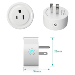 WI-FI Smart Plug Socket Mini contacto enchufe inteligente WiFi compatible con Amazon Alexa y Google Home, US Standard - Avotools