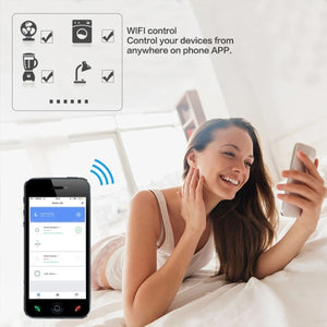 WI-FI Smart Plug Socket Mini contacto enchufe inteligente WiFi compatible con Amazon Alexa y Google Home, US Standard - Avotools