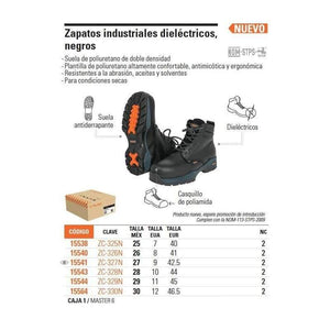 Zapato/bota Industrial Con Casquillo, Negro, Truper - Avotools